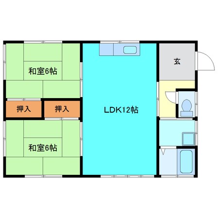 古川駅 徒歩18分 1階の物件間取画像